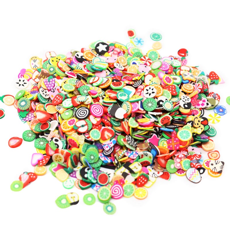 TCOTBE 2000 Pcs Fruit Polymer Slices,Fruit Slime Supplies Charms Acessories Add ins Clay DIY Nail Art,Charms Making Kit Decoration Arts Crafts - Image 2